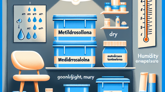 Cómo almacenar correctamente Metildrostanolona