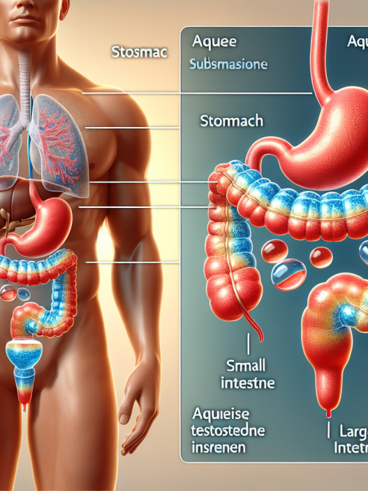 Cómo afecta Suspensión acuosa de testosterona al sistema digestivo