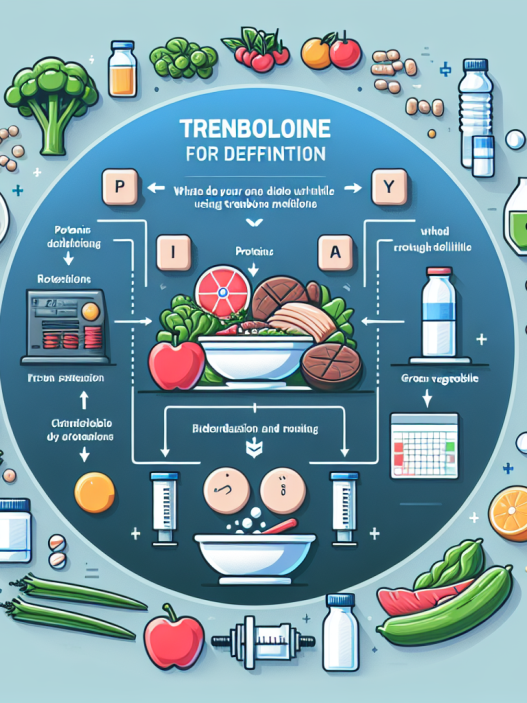 Cómo ajustar la dieta con Trenbolone para definición