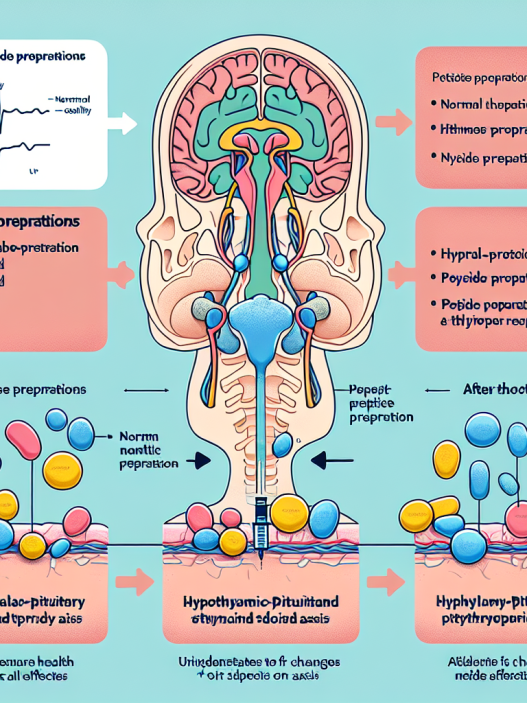 Cómo afecta Preparados de péptidos al eje HPTA