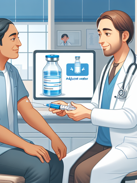 ¿Hay que ajustar el agua al tomar Agua bacteriostática para inyección?