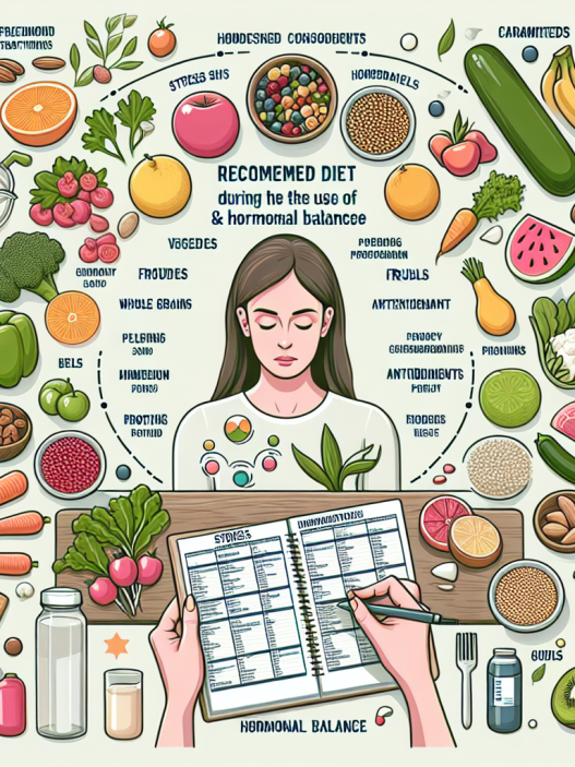 Dieta recomendada durante el uso de Estrés y equilibrio hormonal