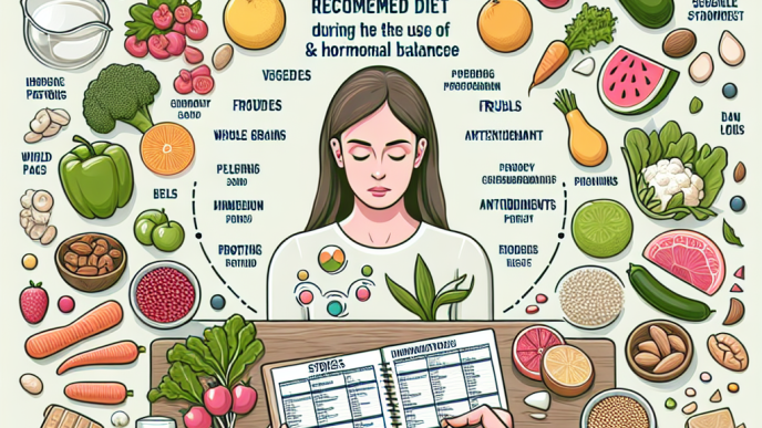 Dieta recomendada durante el uso de Estrés y equilibrio hormonal