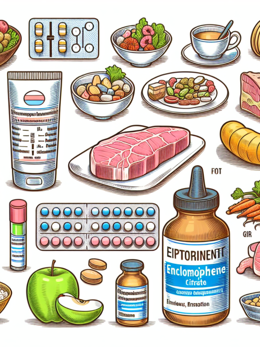 Qué alimentos pueden interferir con la absorción de Enclomiphene citrate