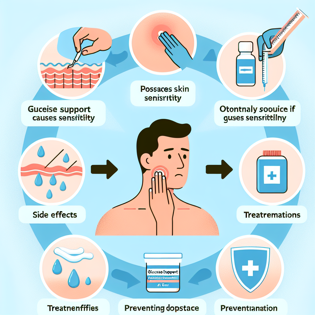 Qué hacer si Apoyo a la glucosa causa sensibilidad en la piel