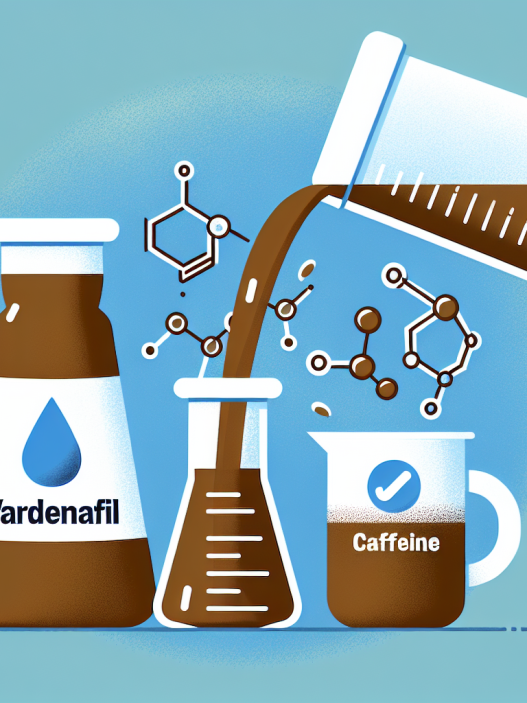 ¿Qué pasa al mezclar Vardenafil (Levitra Generic) con cafeína?
