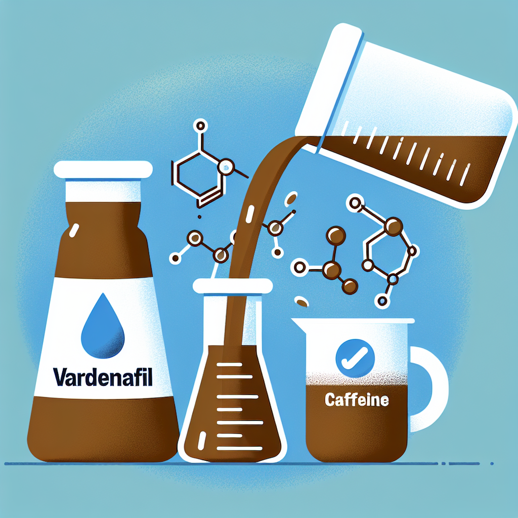¿Qué pasa al mezclar Vardenafil (Levitra Generic) con cafeína?
