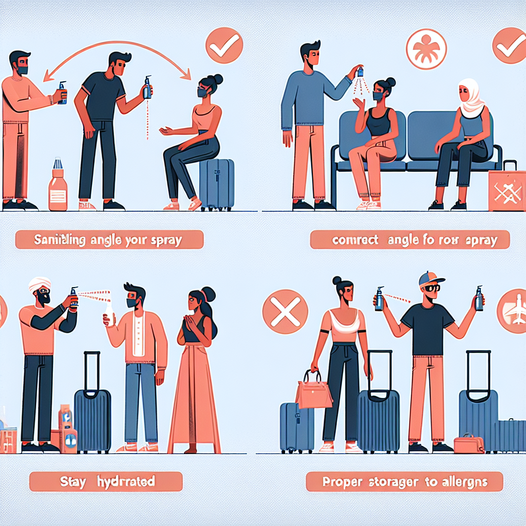 Consejos para viajar mientras usas Aerosoles nasales